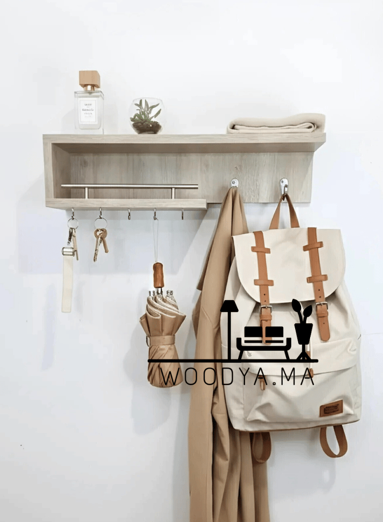 ✨ رفّ وعلاقة على الطراز الإسكندنافي – التنظيم والأناقة في مكان واحد