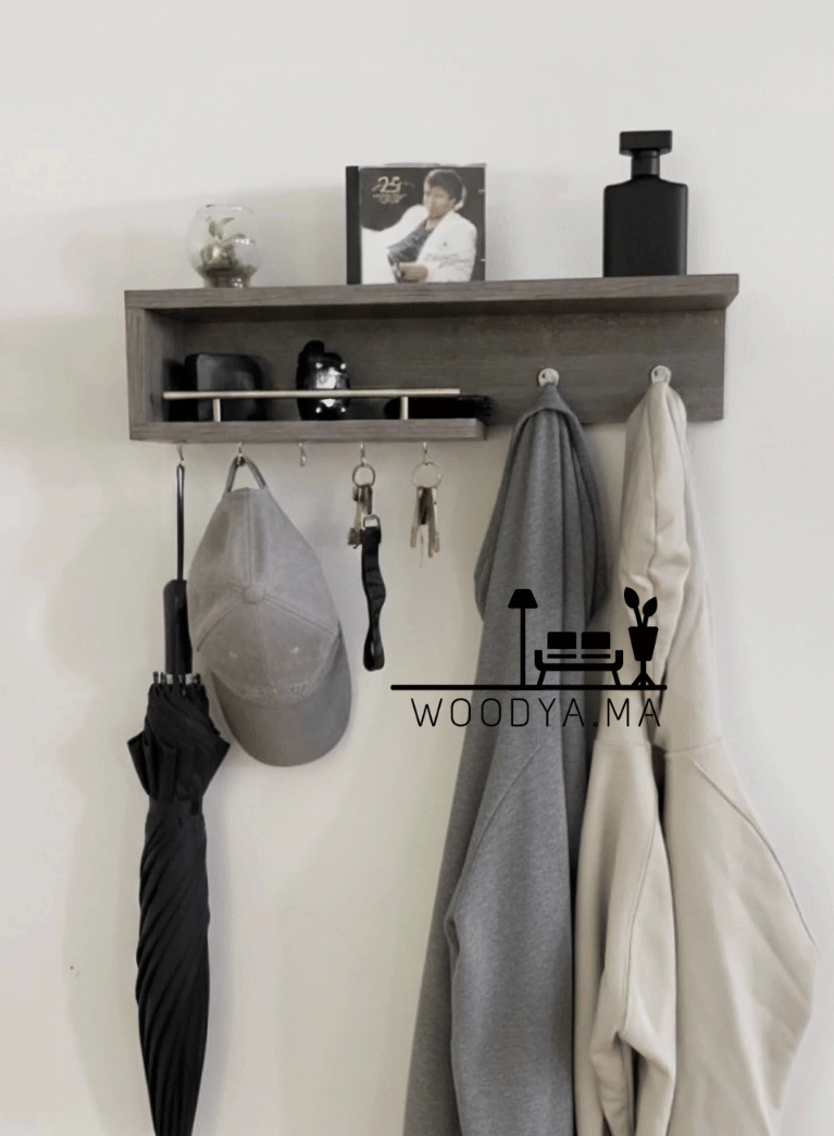 ✨ رفّ وعلاقة على الطراز الإسكندنافي – التنظيم والأناقة في مكان واحد